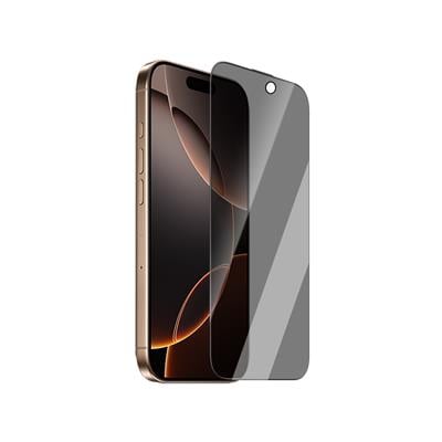 Apple iPhone 16 Pro Max CaseWorld Crystal Shadow Serisi 0.15mm 3D Privacy Temperli Cam Ekran Koruyucu