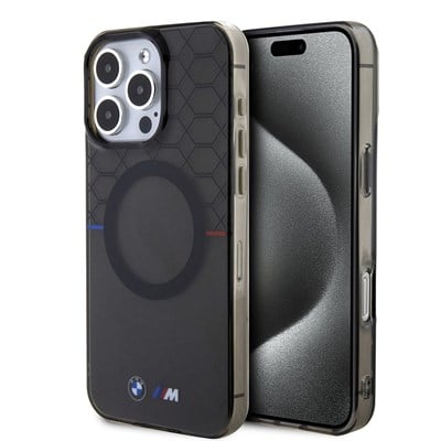 Apple iPhone 16 Pro Max Kılıf BMW Magsafe Şarj Özellikli Transparan M Dizayn Orjinal Lisanslı Kapak