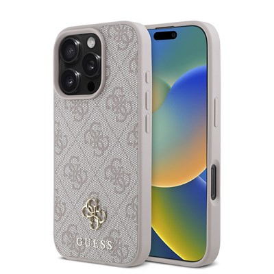 Apple iPhone 16 Pro Max Kılıf Guess Orjinal Lisanslı Small 4G Classic Kapak