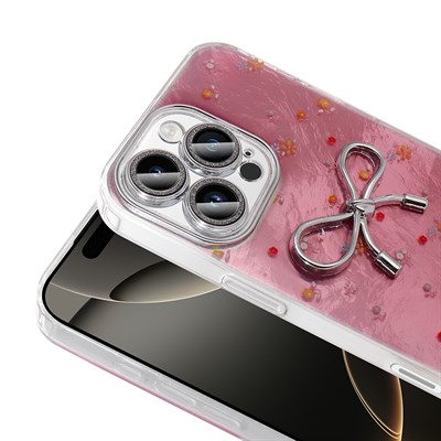 Apple iPhone 16 Pro Max Kılıf Kamera Korumalı Figürlü Zore Ponti Silikon Kapak