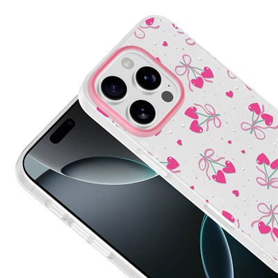Apple iPhone 16 Pro Max Kılıf Kamera Korumalı Desenli Zore Klip Kapak