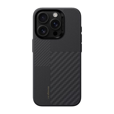 Apple iPhone 16 Pro Max Kılıf Karbon Fiber M-safe Şarj Özellikli Kamerra Kontrol Butonlu Benks Hybrid ArmorPro Montage Kevlar Kapak