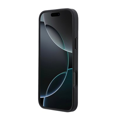 Apple iPhone 16 Pro Max Kılıf Lacoste Orjinal Lisanslı M-safe Şarj Özellikli PU Deri Tasarımlı Kartlıklı Karışık Monogram Desenli Kapak