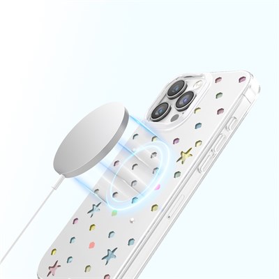 Apple iPhone 16 Pro Max Kılıf M-Safe Şarj Özellikli Zore Paris Axen Sert PC Kapak
