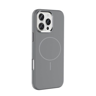 Apple iPhone 16 Pro Max Kılıf M-Safe Şarj Özellikli Metal Kamera Çerçeveli Zore Edi Silikon Kapak