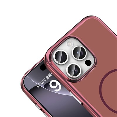 Apple iPhone 16 Pro Max Kılıf M-Safe Şarj Özellikli Zore Lora PC Kapak