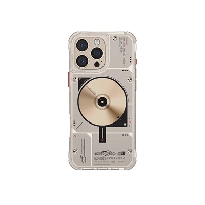 Apple iPhone 16 Pro Max Kılıf Magsafe Şarj Özellikli Disk Desenli Airbag Tasarımlı Skinarma Nova Kapak