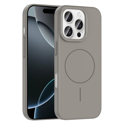 Apple iPhone 16 Pro Max Kılıf Magsafe Şarj Özellikli Zore Ruby Silikon Kapak