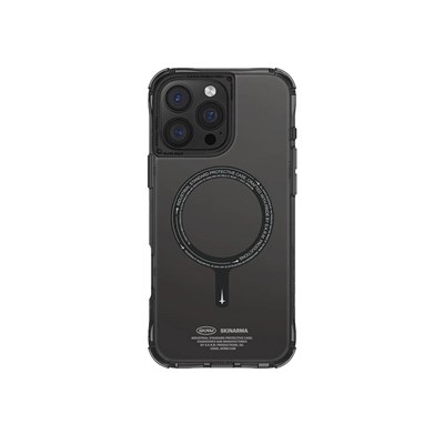 Apple iPhone 16 Pro Max Kılıf SkinArma Şeffaf Airbag Tasarımlı Magsafe Şarj Özellikli Saido Kapak