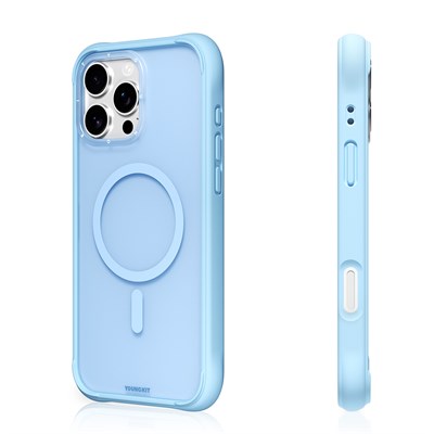 Apple iPhone 16 Pro Max Kılıf M-safe Şarj Özellikli Youngkit Macaroon Serisi Kapak