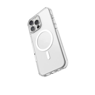 Apple iPhone 16 Pro Max Kılıf Magsafe Şarj Özellikli Airbag Tasarımlı Raptic Clear Serisi Şeffaf Kapak