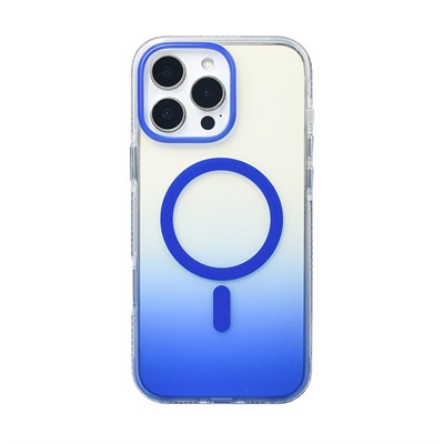 Apple iPhone 16 Pro Max Kılıf M-safe Şarj Özellikli Transparan Renk Geçişli Zore Toros Kapak