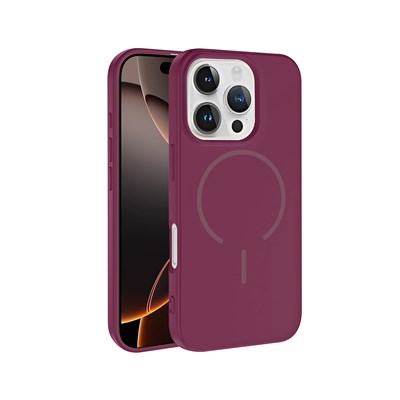 Apple iPhone 16 Pro Max Kılıf M-safe Şarj Özellikli Zore Meta Kapak