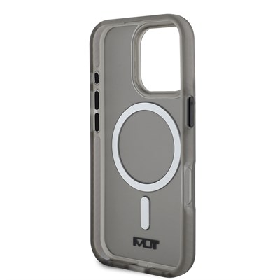 Apple iPhone 16 Pro Max Kılıf TUMI Orjinal Lisanslı Magsafe Şarj Özellikli Airbagli Buzlu Transparan Kapak