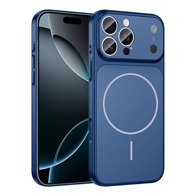 Apple iPhone 16 Pro Max Kılıf Zore M-Safe Şarj Özellikli Kamera Korumalı Formen Kapak