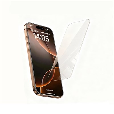 Apple iPhone 16 Pro Zore 3D Mobi HD Temperli Cam Ekran Koruyucu + Kolay Uygulama Aparatı