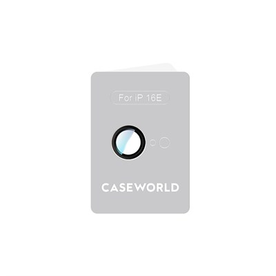 Apple iPhone 16E CaseWorld Alloy Serisi Oleofobik Anti Reflective Kamera Lens Koruyucu