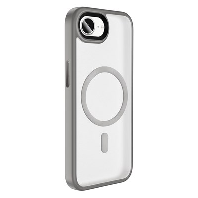 Apple iPhone 16E Kılıf Mat Arka Yüzey Wireless Şarj Özellikli Zore Flet Magsafe Kapak