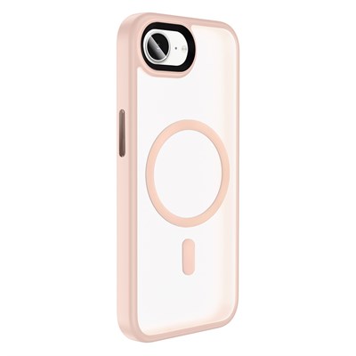 Apple iPhone 16E Kılıf Mat Arka Yüzey Wireless Şarj Özellikli Zore Flet Magsafe Kapak