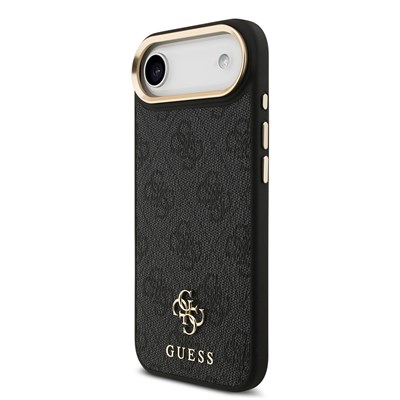 Apple iPhone 17 Air Guess Orjinal Lisanslı 4G ve Yazı Logolu Kılıf + Ekran Koruyucu + Lens Koruyucu 3in1 Aksesuar Seti