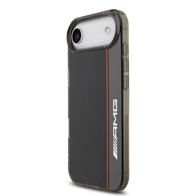 Apple iPhone 17 Air Kılıf AMG Orjinal Lisanslı M-safe Şarj Özellikli IML Baskı Logolu Çift Katmanlı Bow Lines Kapak