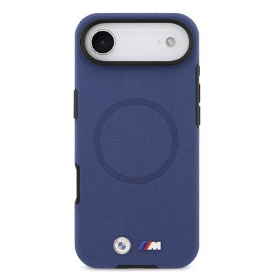 Apple iPhone 17 Air Kılıf BMW Orjinal Lisanslı M-safe Şarj Özellikli Metal Logolu Delikli M Dizayn Deri Kapak