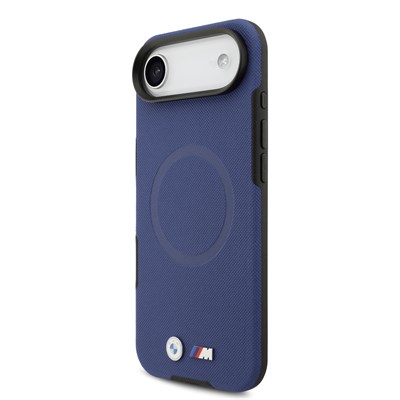 Apple iPhone 17 Air Kılıf BMW Orjinal Lisanslı M-safe Şarj Özellikli Metal Logolu Delikli M Dizayn Deri Kapak