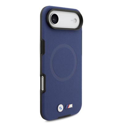 Apple iPhone 17 Air Kılıf BMW Orjinal Lisanslı M-safe Şarj Özellikli Metal Logolu Delikli M Dizayn Deri Kapak