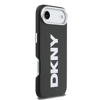 Apple iPhone 17 Air Kılıf DKNY Orjinal Lisanslı M-safe Şarj Özellikli PU Büyük Dikey Logolu Kapak