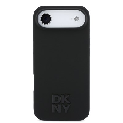 Apple iPhone 17 Air Kılıf DKNY Orjinal Lisanslı M-safe Şarj Özellikli Metal Logolu Silikon Kapak