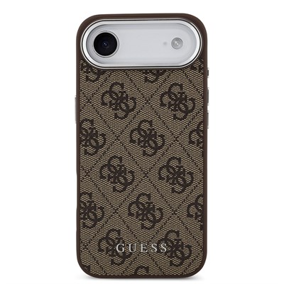 Apple iPhone 17 Air Kılıf Guess Orjinal Lisanslı M-safe Şarj Özellikli 4G Klasik Yazı Logolu Kapak