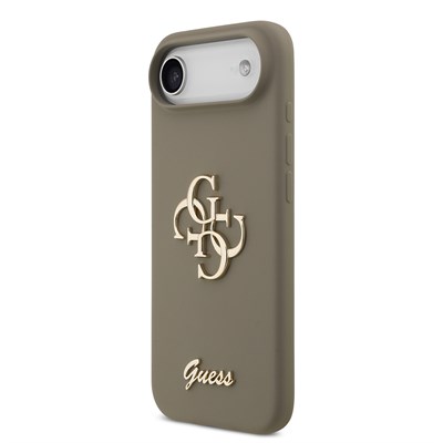 Apple iPhone 17 Air Kılıf Guess Orjinal Lisanslı Grained Yazı Logolu Kapak