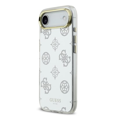 Apple iPhone 17 Air Kılıf Guess Orjinal Lisanslı Metal Kamera Çerçeveli Simli Aynalı Kapak