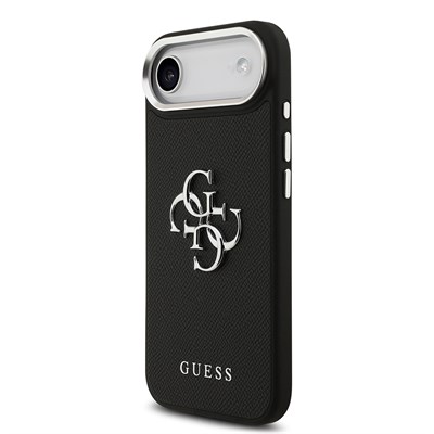 Apple iPhone 17 Air Kılıf Guess Orjinal Lisanslı PU Deri 4G Büyük Metal Logo Dizaynlı Kapak