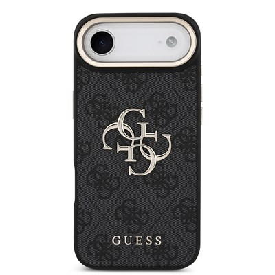 Apple iPhone 17 Air Kılıf Guess Orjinal Lisanslı 4G Büyük Metal Logolu Kalın Askılı Kapak