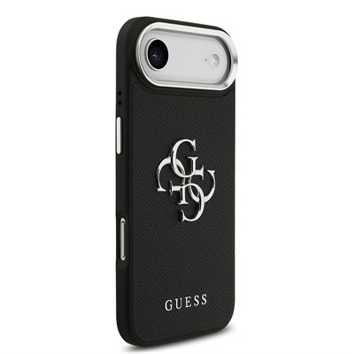 Apple iPhone 17 Air Kılıf Guess Orjinal Lisanslı PU Deri 4G Büyük Metal Logo Dizaynlı Kapak