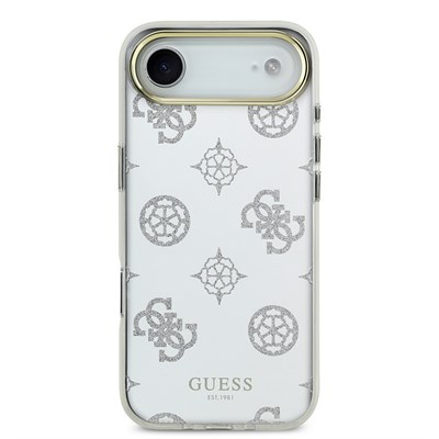 Apple iPhone 17 Air Kılıf Guess Orjinal Lisanslı Metal Kamera Çerçeveli Simli Aynalı Kapak