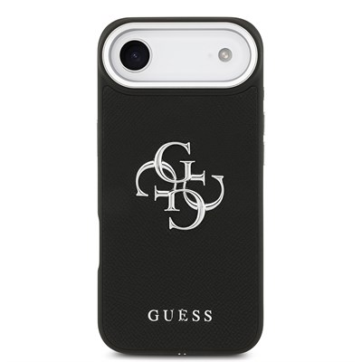 Apple iPhone 17 Air Kılıf Guess Orjinal Lisanslı PU Deri 4G Büyük Metal Logo Dizaynlı Kapak