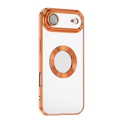 Apple iPhone 17 Air Kılıf Kamera Korumalı Logo Gösteren Zore Omega Kapak