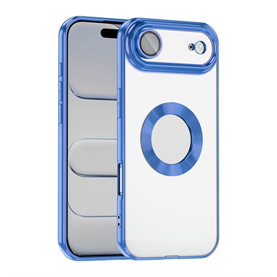 Apple iPhone 17 Air Kılıf Kamera Korumalı Logo Gösteren Zore Omega Kapak