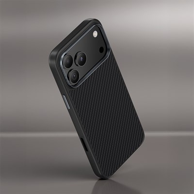 Apple iPhone 17 Air Kılıf Karbon Fiber M-safe Şarj Özellikli Benks Hybrid ArmorPro 600D Kevlar Kapak