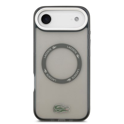 Apple iPhone 17 Air Kılıf Lacoste Orjinal Lisanslı M-safe Şarj Özellikli İkonik Timsah Logolu Buzlu Kapak