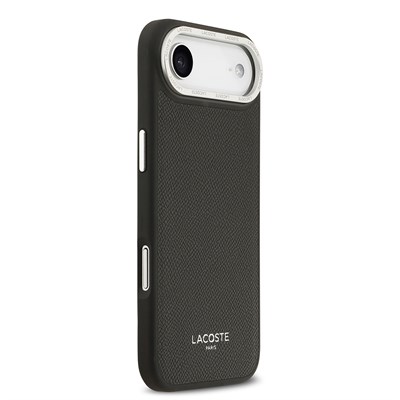 Apple iPhone 17 Air Kılıf Lacoste Orjinal Lisanslı M-safe Şarj Özellikli Champs Elysees PU Deri Tasarımlı Kapak