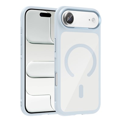 Apple iPhone 17 Air Kılıf M-Safe Şarj Özellikli Metal Kamera Çerçeveli Zore Tiko Kapak