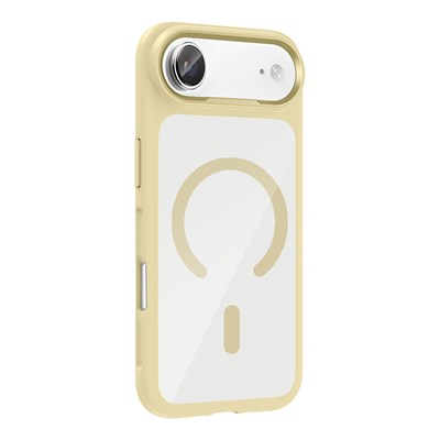Apple iPhone 17 Air Kılıf M-Safe Şarj Özellikli Metal Kamera Çerçeveli Zore Tiko Kapak