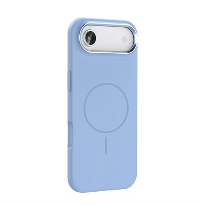 Apple iPhone 17 Air Kılıf M-Safe Şarj Özellikli Metal Kamera Çerçeveli Zore Edi Silikon Kapak