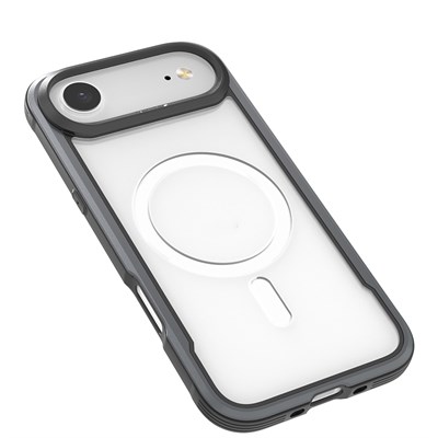 Apple iPhone 17 Air Kılıf M-safe Şarj Özellikli Airbagli Raptic Shield Serisi Şeffaf Arka Yüzey Kapak