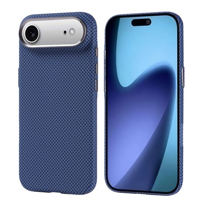 Apple iPhone 17 Air Kılıf M-safe Şarj Özellikli Karbon Fiber Görünümlü Zore Nekst Kapak