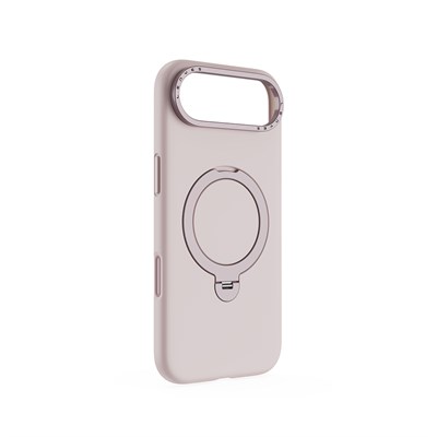 Apple iPhone 17 Air Kılıf M-safe Şarj Özellikli Metal Standlı Sıvı Silikon Lenyes CK223 Kapak
