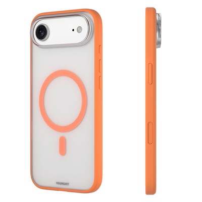 Apple iPhone 17 Air Kılıf M-safe Şarj Özellikli Youngkit Clear Serisi Kapak